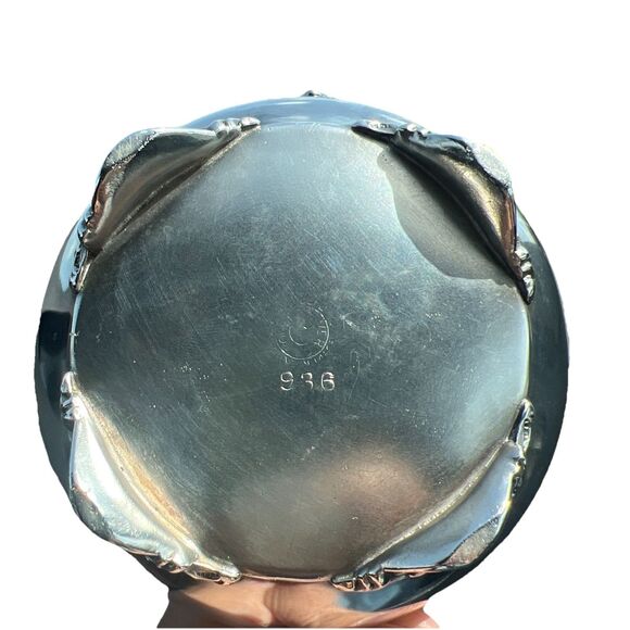 Silverplate Sugar‎ Bowl antique Mermod Jaccard Quadruple  C. 1880s Victorian - Picture 2 of 5